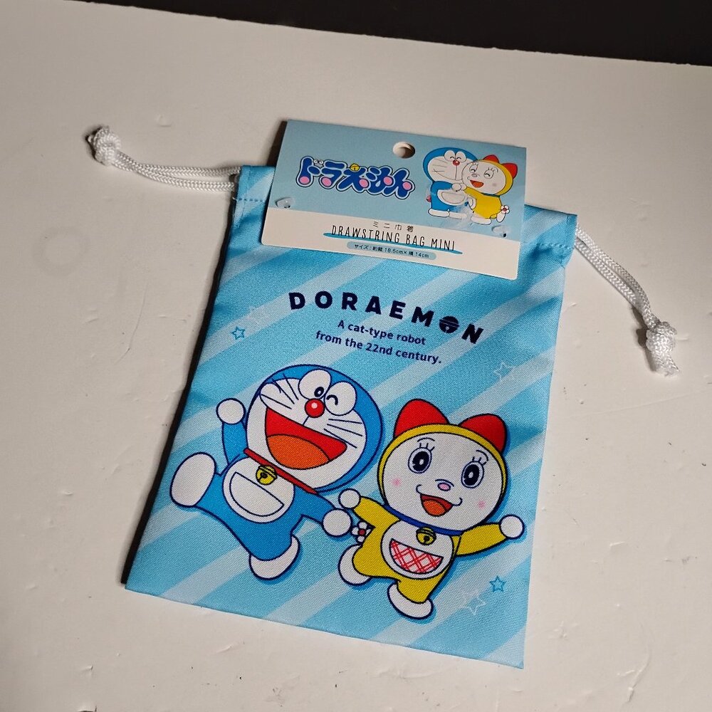 New Doraemon Drawstring Mini Pouch Bag